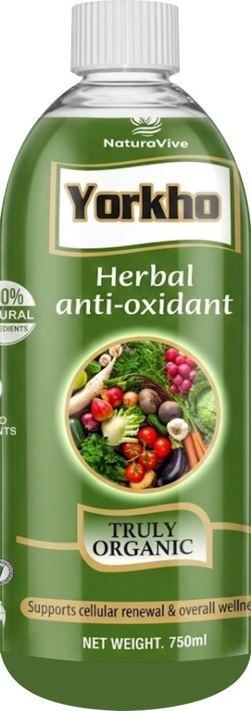 Yorkho Herbal Anti-Oxidant by NaturaVive — 750ml organic supplement